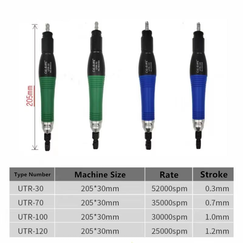 TAIWAN  UTR-30/UTR-70/UTR-100/UTR-120 Air Turbolap Air Lapper Linear Reciprocating Stroke 0.3/0.7/1.0/1.2Mm Air Machine