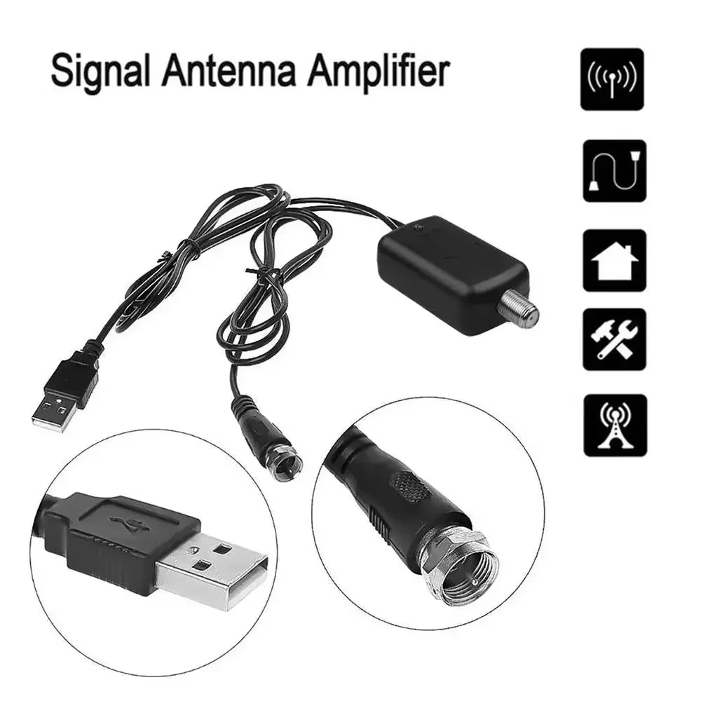 4K TV Antenna Indoor for All Digital TV 30DB High Gain Booster DVB-T/T2 Cable TV Antena 500Miles UHF VHF DTV Antennas Aerial