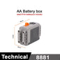 MOC Train Motor Kit Servo,Battery Box, IR Remote, LED Lights Power Functions Parts for Smart Technical Building Blocks Creations
