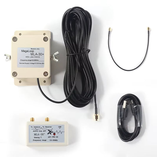 MLA-30+ Annular Active Receiving Antenna, Low Noise, Medium Wave, Short Wave Antenna, Balcony Erection