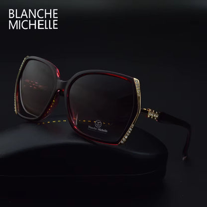 High Quality Polarized Sunglasses Women Brand Designer UV400 Vintage Sun Glasses Driving Gradient Sunglass Woman 2021 with Box