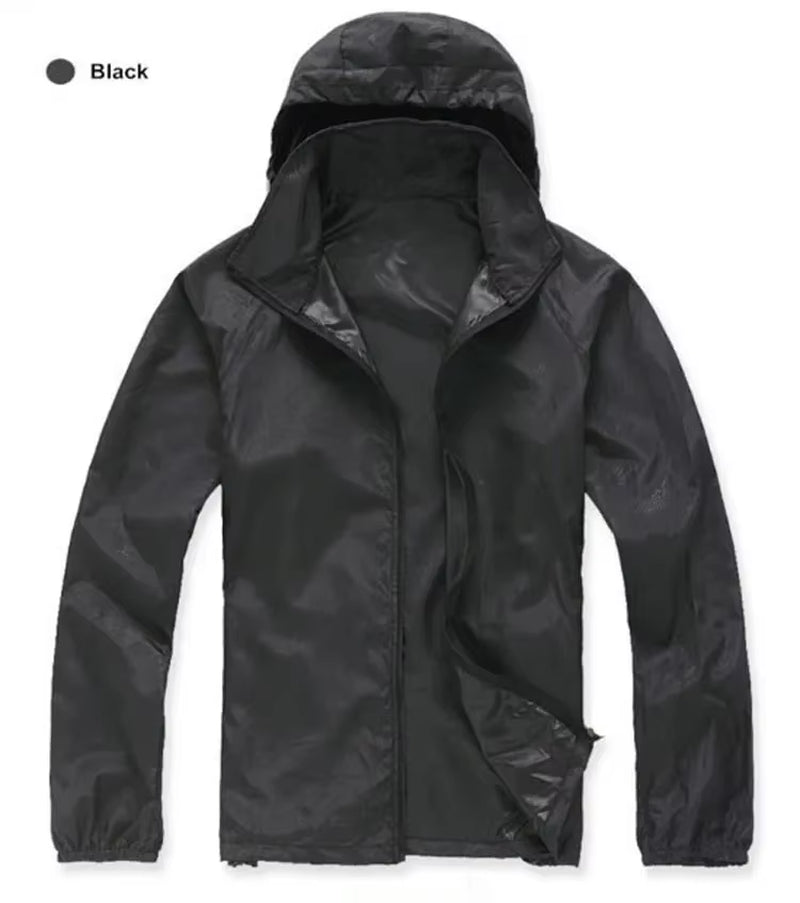 Men'S Brand Quick Dry Skin Coat Sunscreen Waterproof UV Women Thin Army Outwear Ultra-Light Windbreake Jacket 3XLYA105