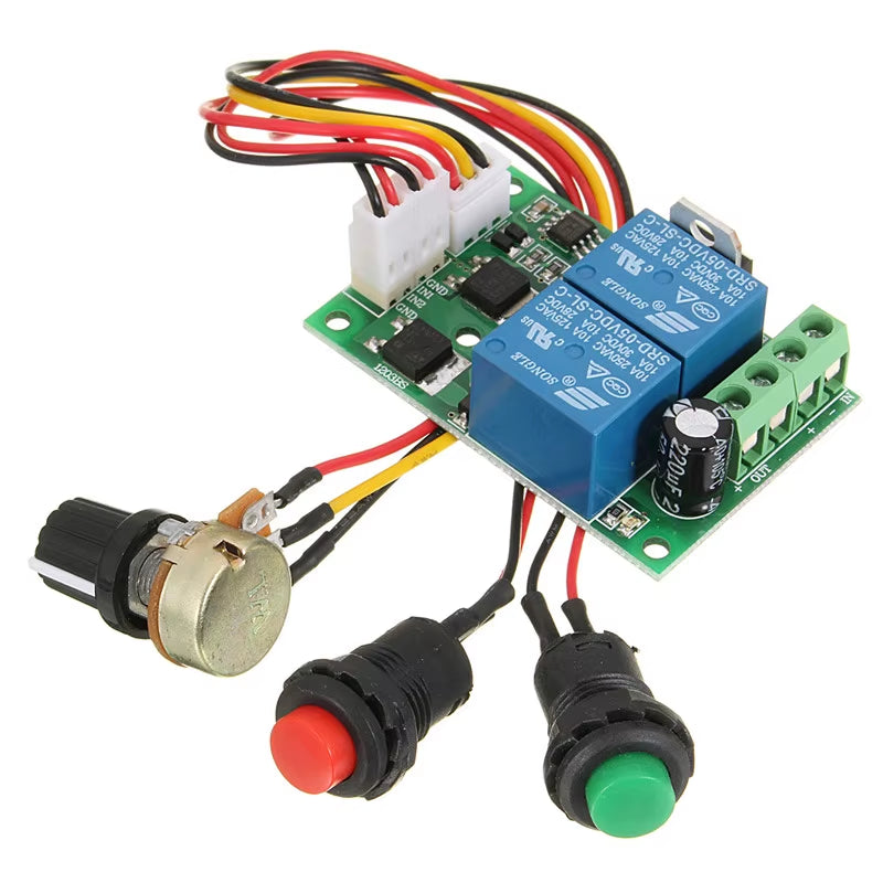 DC 6V 12V 24V PWM DC Motor Speed Controller Forward and Reverse Switch Linear Actuator Motor Controller Adjustable Speed Control