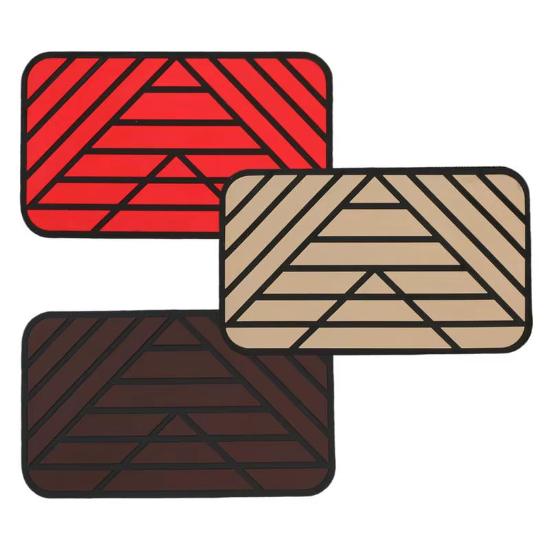 Car Main Driver Heel Pad Auto Brake Foot Pedal Floor Mat Anti-Slip Wear-Resistant PVC Footrest Plate Heel Pad for Car Driving