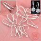 100Pcs Lot DIY Making Jewelry Earring Findings 925 Sterling Silver Ear Hook Earwires Accessory for Crystal Women'S Gift