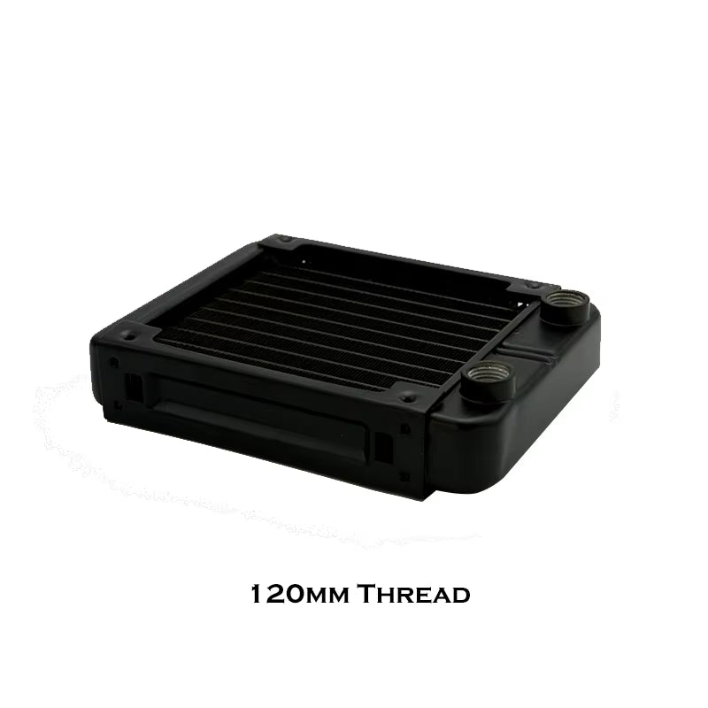 G1/4'' Aluminum Radiator for PC Water Cooling Computer Case GPU CPU RAM Cooler Fan Heatsink 60/80/90/120/240/360Mm Black/White