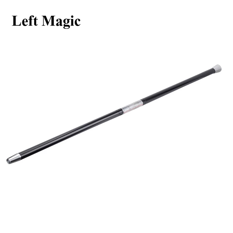 Aluminum Dancing Cane Stick (Silver/Black) Magic Trick Floating Magic Wand Close up Street Stage Magic Props Accessories