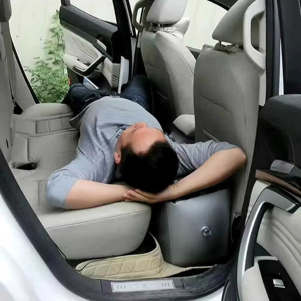Car Travel Bed Inflatable Bed Back Seat Inflable Air Mattress Accessories Car Interior Self-Driving Camping Accessories