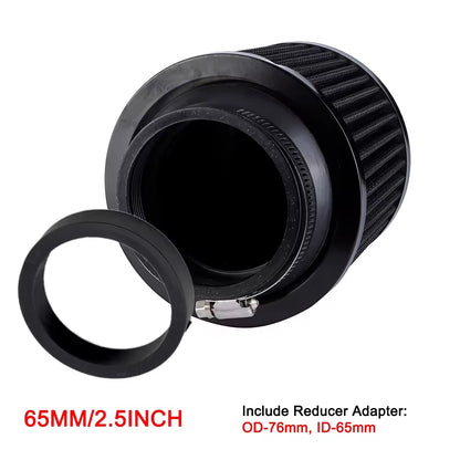 R-EP Universal Car Air Intake Filter 76MM 70Mm 65Mm Performance High Flow Filters for Cold Air Intake 3Inch 2.75Inch 2.5Inch
