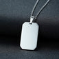 Stainless Steel Double Dog Tag Necklace for Men High Polished Pendant ID Men Jewelry 24" Chain Necklace