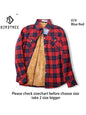 Velvet Thick Warm Women'S Plaid Shirt Female Long Sleeve Tops M-5XL Winter Fleece Casual Check Blouse Autumn Clothes T77710A