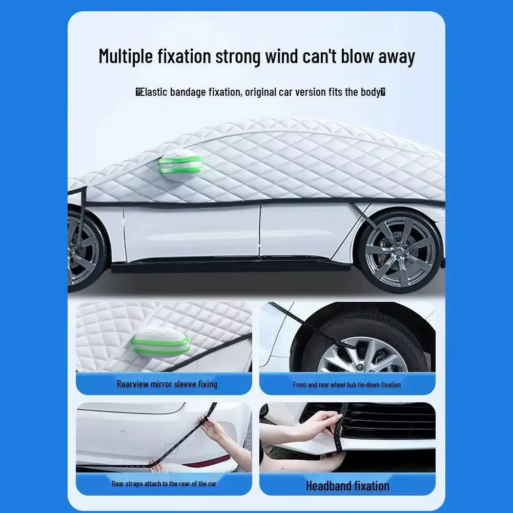 Car Cover Outdoor Protection Waterproof Four Seasons Windshield Protection Hail Protector Snow Cover Sunshade Frost Cover Parts