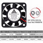 2Pcs  DC 24V 12V 5V 40Mm X 40Mm X 10Mm 2-Pin Ball Bearing Computer PC Case Cooling Fan 4010