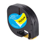 CIDY 91201 Compatible 12Mm*4M Black on White Dymo Letratag Plastic Tape LT 91331 LT9120112267 18769 18771 for LT-100H LT-100T
