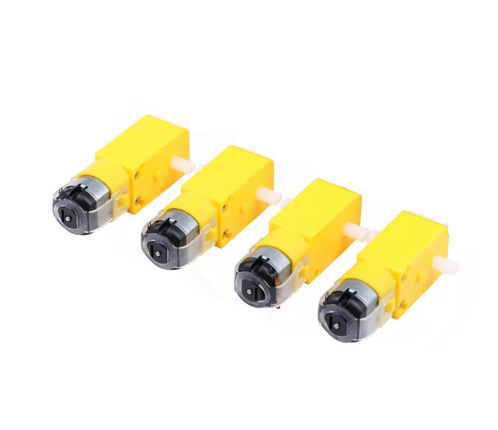 DC Electric Motor with TT Motor Tire Wheel 3-6V Dual Shaft Gear Motor TT Magnetic Gearbox Engine for Arduino Smart Car