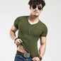 2025 Brand New Men T Shirt Tops V Neck Short Sleeve Tees Men'S Fashion Fitness Hot T-Shirt for Male Man T-Shirt Size 5XL