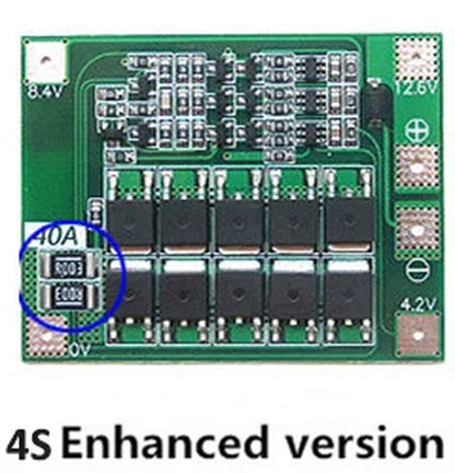 1S/2S/3S/4S/5S Li-Ion 18650 Lithium Battery Charger Lipo Cell Module PCB BMS Protection Board for Drill Motor with Balance