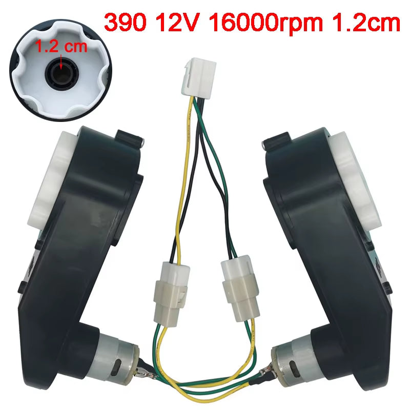 Children'S Electric Car Gearbox with 12V and 6V DC Motor,Kid'S Car Engine 550 and 390, High Speed Motor for Remote Control Car