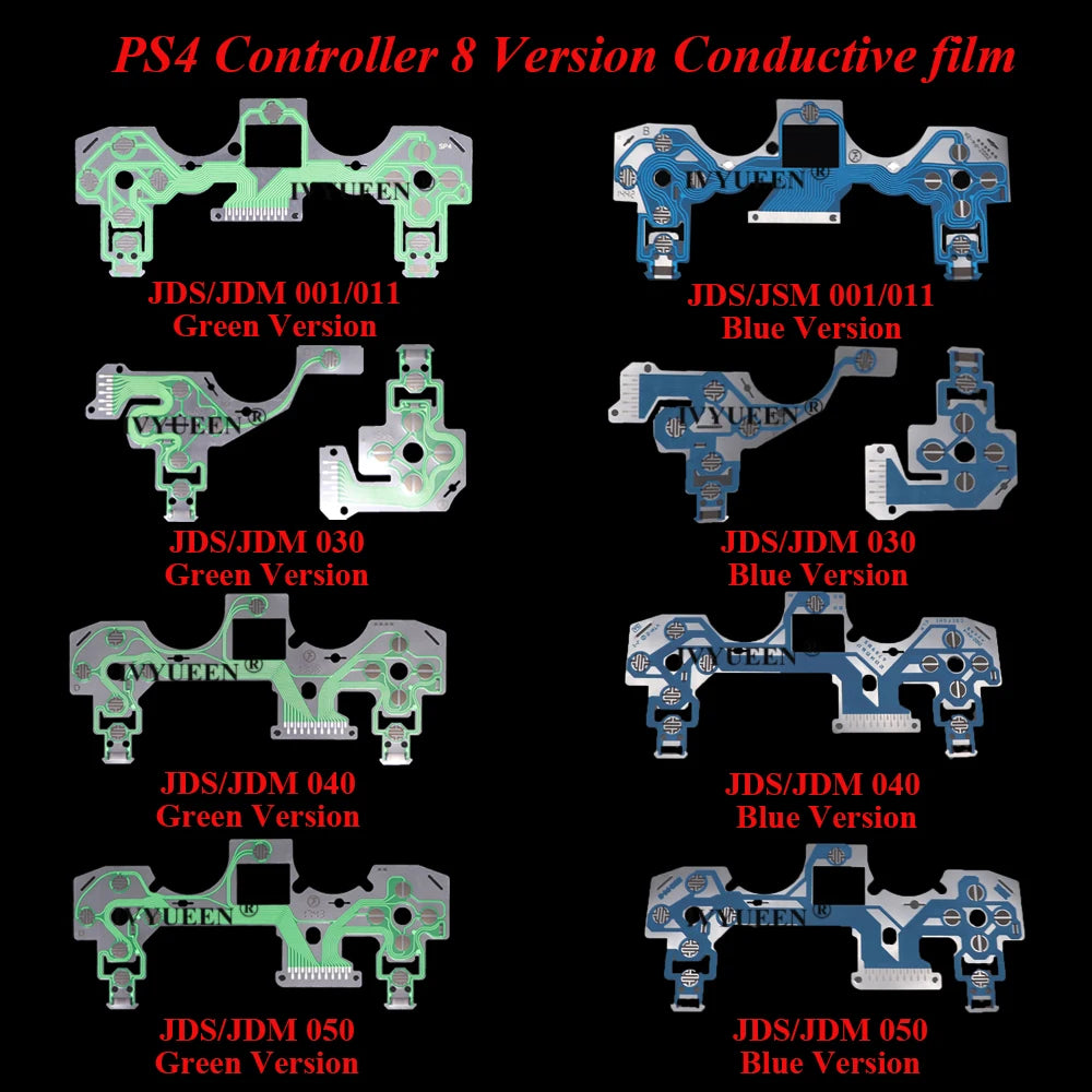 Replacement Buttons Ribbon Circuit Board for PS4 Dualshock 4 Pro Slim Controller Conductive Film Keypad Flex Cable PCB