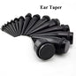 Bog-Pair Black Heart Ear Tunnel Gauge Acrylic Ear Spiral Plugs Ear Taper Stretchers Gauge Expander Saddle Ear Plugs 4-25Mm