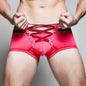 SUPERBODY Brand Men'S Cotton Sexy Underwear Men Boxer Shorts Drawstring Penis Pouch Designed Gay Underwear Boxers for Man