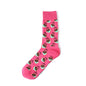 1 Pair Art Socks New Men Women Cotton Socks Couple Funny Socks Flower Bird Long Colorful Socks EUR39-44