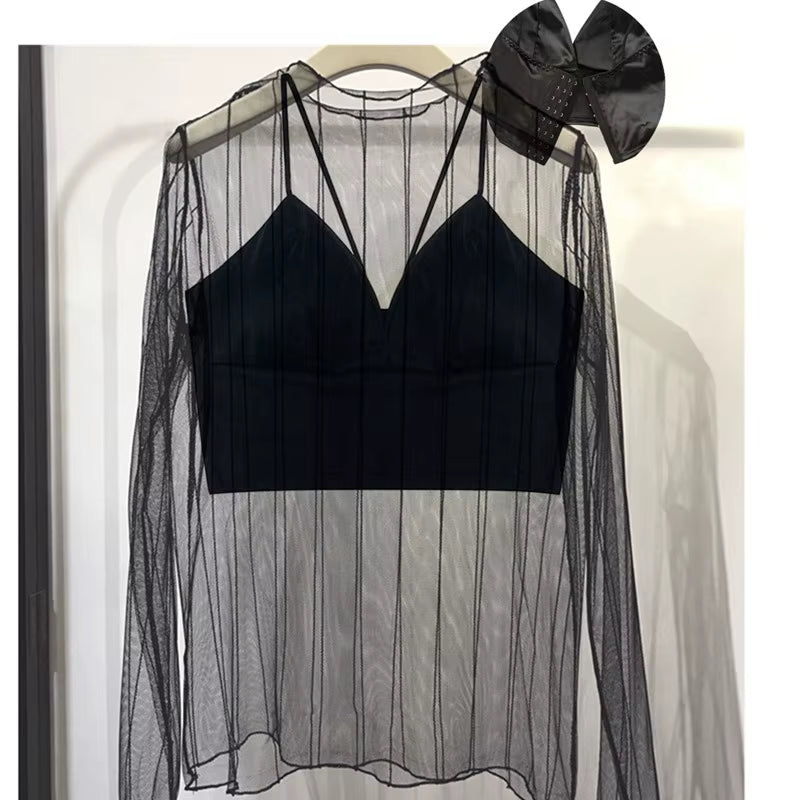 Sexy Satin Crop Tops Women Wireless Bralette Crochet Top Female Spaghetti Strap T-Shirt Cropped with Chest Padded Camisole Camis