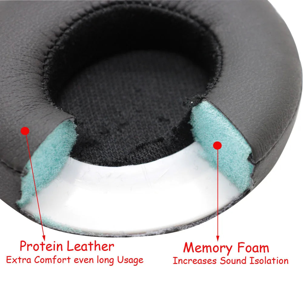 Replacement Ear Cushion Earpads for Solo 2 3 Wireless Ear Pads Earbuds for Beats Solo3 Wireless Headphone Earpads Black