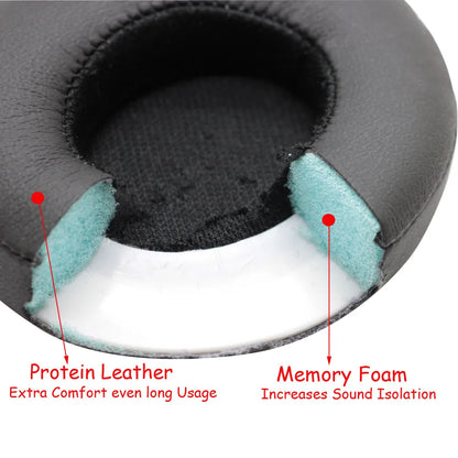 Replacement Ear Cushion Earpads for Solo 2 3 Wireless Ear Pads Earbuds for Beats Solo3 Wireless Headphone Earpads Black