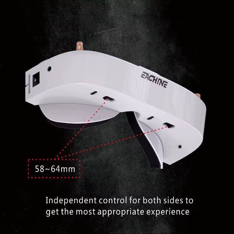 EV100 720*540 5.8G 72CH FPV Goggles with Dual Antennas Fan 18650 Battery Case RC Drone Spare Part