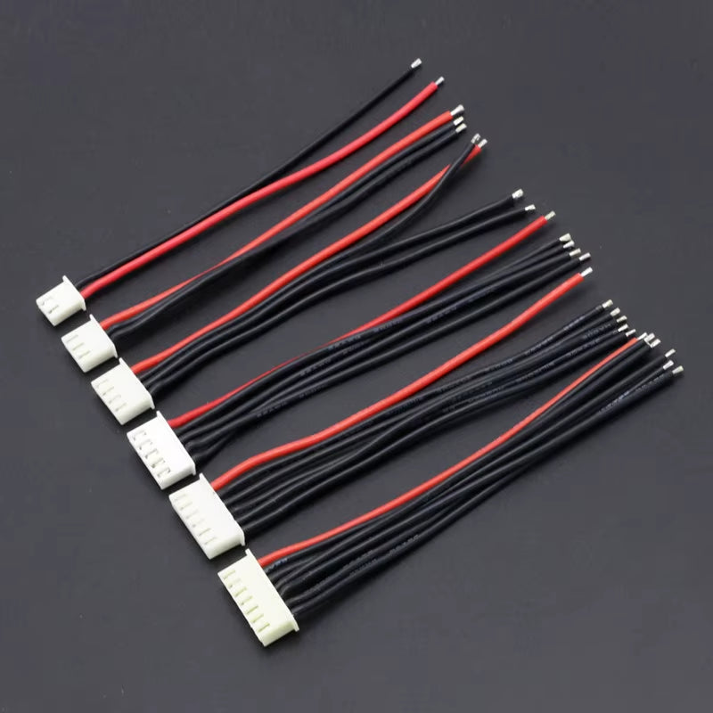 5Pcs / Lot 2S 3S 4S 5S 6S Lipo Battery Balance Charger Plug Line/Wire/Connector 22AWG 100Mm JST-XH Balancer Cable Good Quality
