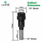 1 Pc 1/4" 8Mm 12Mm 1/2" Shank Router Bit Extension Rod Collet Engraving Machine Extension Milling Cutter for Wood MC04003