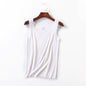 High Quality 2022Summer Solid Seamless Women Tank Tops Soft Modal Vest Sleeveless T Shirt Female White Tanks No-Trace TOPS