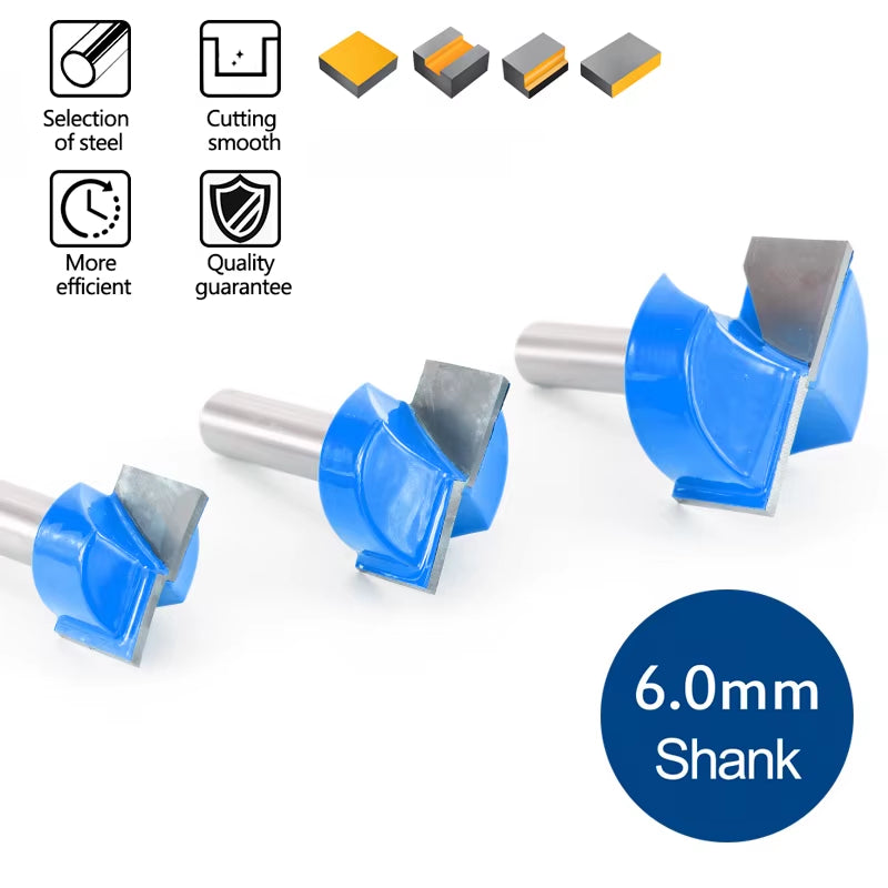 1Pc 28Mm Wood Trimmer Bottom Cleaning Engraving Bits 6Mm Shank CNC Milling Cutter Wood Router Bit