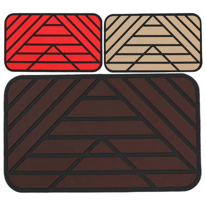 Car Main Driver Heel Pad Auto Brake Foot Pedal Floor Mat Anti-Slip Wear-Resistant PVC Footrest Plate Heel Pad for Car Driving