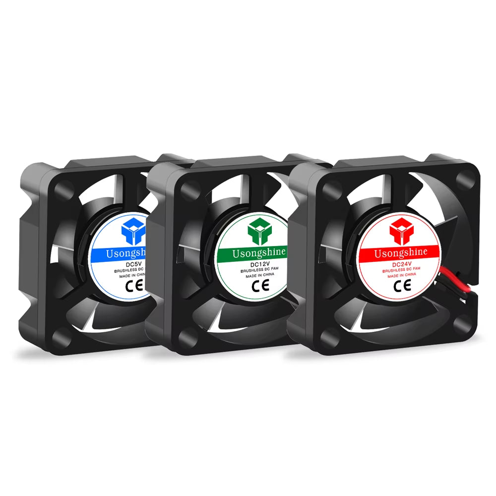 5015/5010/4020/4010/3010 5V/12V/24V Cooling Turbo Fan Brushless 2Pin for 3D Printer Extruder DC Cooler Blower Part Plastic Fans