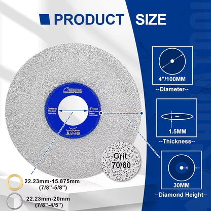 Continuous Tooth Cutting Disc 1Pc Ultra-Thin Marble Saw Blade Ceramic Porcelain Tile Glass 100/115/125Mm Cutter Plate