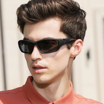 Fashion Polarized UV400 Sunglasses Men Cycling Luxury Brand Designer Vintage Driving Sun Glasses Goggles Shadow