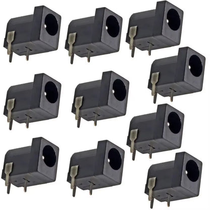 10Pcs Breadboard-Friendly 2.1Mm DC Barrel Jack DC005