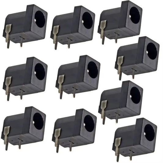 10Pcs Breadboard-Friendly 2.1Mm DC Barrel Jack DC005