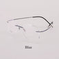 Titanium Rimless Fashion Designer Eyeglasses Optical Glasses Frame Men and Women Eyewear Lightweight Flexible Spectacle