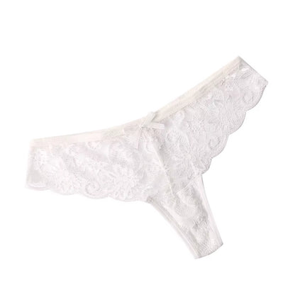 Women'S Panties Sexy Lace Transparent Underwear Hollow Out Female Low Waist Briefs Breathable Lingerie Intimates Underpants