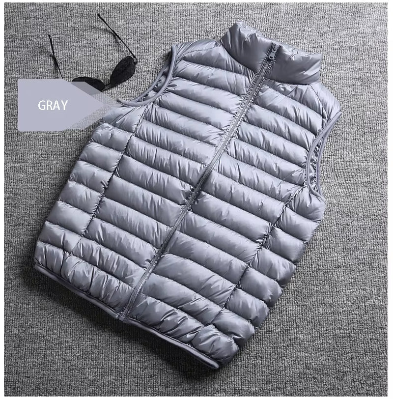 Spring Man 90% Duck down Vest Ultra Light Jackets Men Fashion Sleeveless Outerwear Coat Autumn Winter Coat