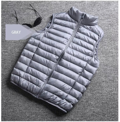 Spring Man 90% Duck down Vest Ultra Light Jackets Men Fashion Sleeveless Outerwear Coat Autumn Winter Coat