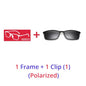 Polarized Sunglasses Men Women 5 in 1 Magnetic Clip on Glasses TR90 Optical Prescription Eyeglass Frames Magnet Clips