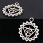 21Pcs Silver Color 7 Chakra Charms Mandala Pendant Yoga OM Buddhist Metal for Jewelry Making Supplies