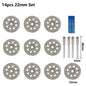 Diamond Saw Blade Diamond Cut off Disc for Dremel Rotary Tools 20Mm 22Mm 25Mm 30Mm with Mandrel Mini Cutting Disc