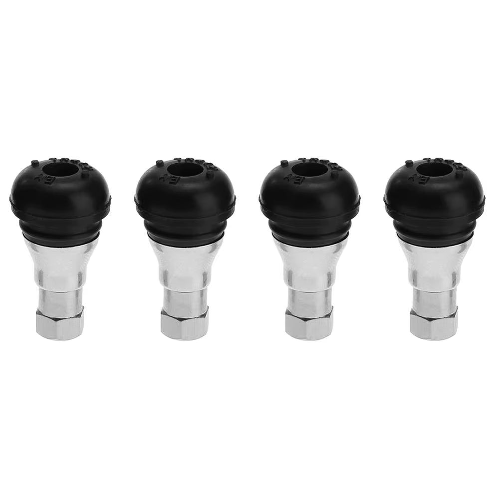 4Pcs/Lot Tire Valve Car Chrome Rubber Tubeless Wheel Tyre Tire Valve Stem Cap Covers Suitable for Standard 11Mm Rim Hole