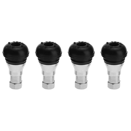 4Pcs/Lot Tire Valve Car Chrome Rubber Tubeless Wheel Tyre Tire Valve Stem Cap Covers Suitable for Standard 11Mm Rim Hole