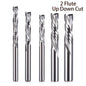 1Pcs up & down Cut Two Flutes Spiral Carbide Mill Tool Cutters for CNC Router, Compression Wood End Mill Cutter Bits